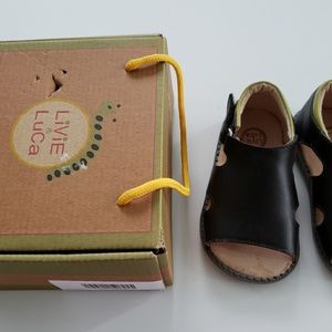 Livia and Luca Barcelona Leather Kids Sandal
